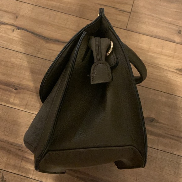 Celine Dion 10x13 Suede & Leather Brown Purse Shoulder Bag Used - Picture 7 of 11